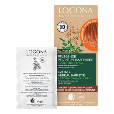 LOGONA Pflanzen-Haarfarbe Pulver Flammenrot 100 ml