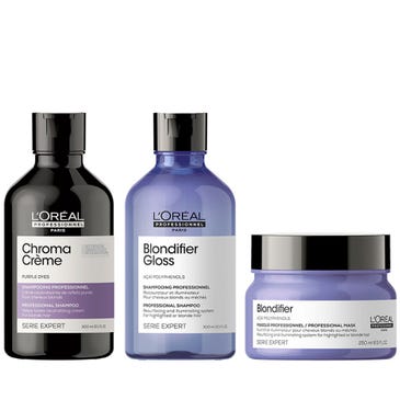 L'Oréal Professionnel Paris Serie Expert Chroma Creme + Blondifier Violett Bundle
