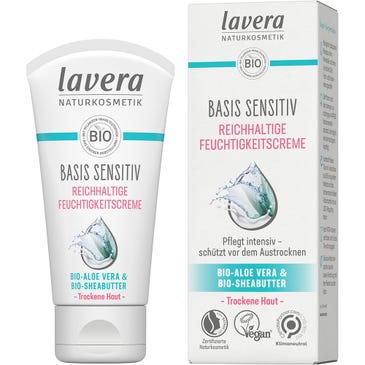 Lavera Basis Sensitiv Reichhaltige Feuchtigkeitscreme 50 ml